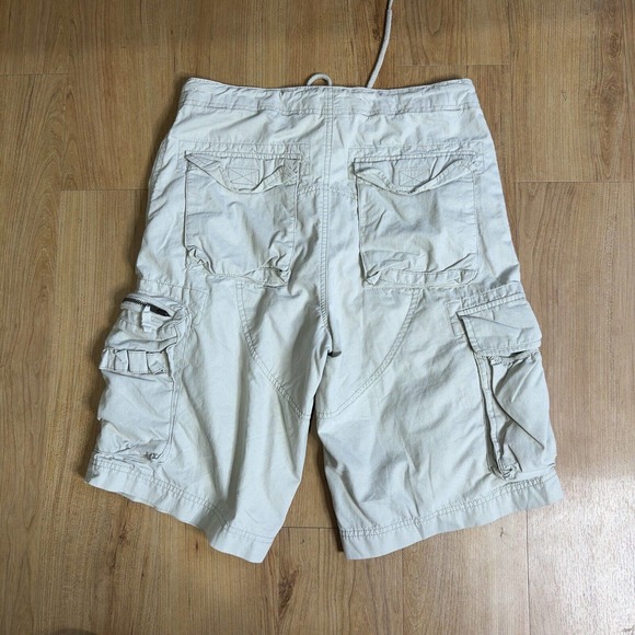 Mossimo Supply Co Shorts Mens 30 Khaki 11" Cargo Vintage Drawstring Military - Picture 2 of 9